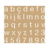 ARTEMIO - Pochoir 20x20 cm - Kraft - Alphabet