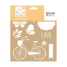ARTEMIO - 20x20 cm Stencil - Way - Bike
