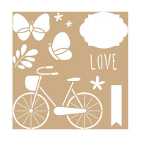 ARTEMIO - Pochoir 20x20 cm - Way - Vélo