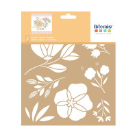 ARTEMIO - 20x20 cm Stencil - Way - Flowers