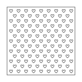 ARTEMIO - Pochoir 15x15 cm - Petits Coeurs
