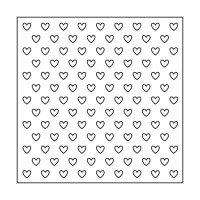 ARTEMIO - Pochoir 15x15 cm - Petits Coeurs