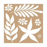 ARTEMIO - 20x20 cm Stencil - Block - Flowers