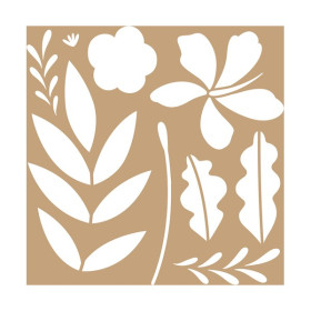 ARTEMIO - Pochoir 20x20 cm - Block - Feuillage