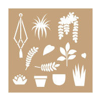 ARTEMIO - 20x20 cm Stencil - Simple - Plants