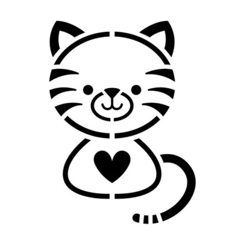 ARTEMIO - Pochoir 20x20 cm - Simple - Chat