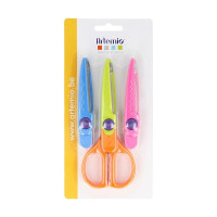 ARTEMIO - Ciseaux Fantaisie MODERN - 1 Manche + 3 Lames Zigzag / Cranteur