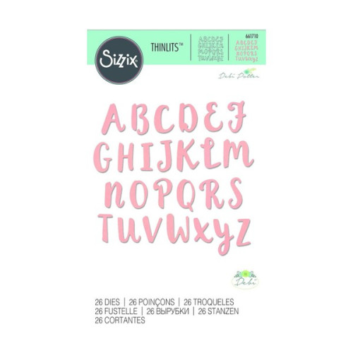 SIZZIX - Matrice de Découpe - Thinlits - Alphabet Capitales 26 pièces