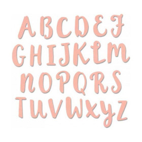 SIZZIX - Matrice de Découpe - Thinlits - Alphabet Capitales 26 pièces