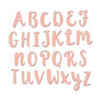 SIZZIX - Matrice de Découpe - Thinlits - Alphabet Capitales 26 pièces