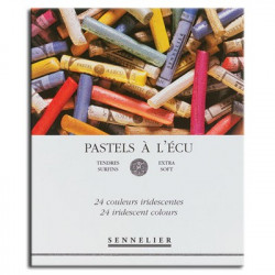 SENNELIER - Pastels Tendres à l'Écu - 24 Pastels Iridescents