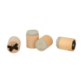 ARTEMIO - Set of 4 Stamps - 20x25mm - Mariposa