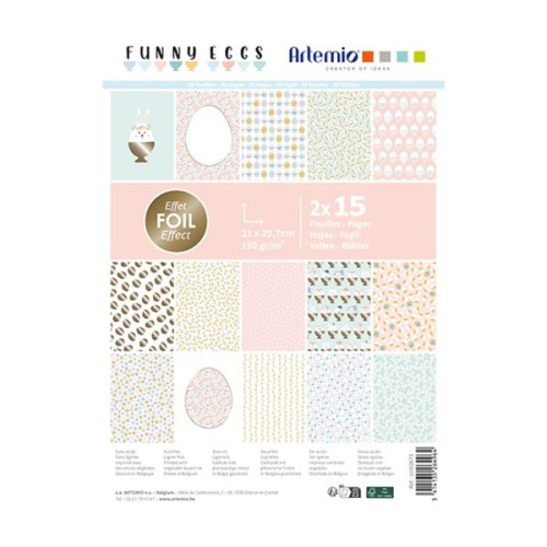 ARTEMIO - Bloc 30 Feuilles A4 150G - FUNNY EGG