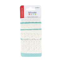 ARTEMIO - White Lace Ribbons - 4x50cm