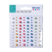 ARTEMIO - Pierres Adhésives - Set de 80 - RHINESTONES PERLES
