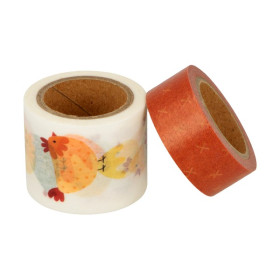 ARTEMIO - Rouleau Masking Tape - MT - Les Poulettes - 15+30MMx5M