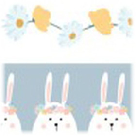 ARTEMIO - Masking Tape Roll - MT - Set of 2 - FUNNY EGGS - 15MMx5M