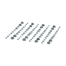 ARTEMIO - Adhesive Gems - Set of 80 - ARGENT