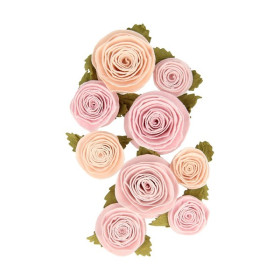 ARTEMIO - Paper Flowers - Set of 9 - SECRET GARDEN