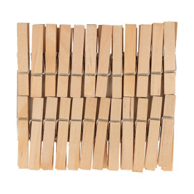 ARTEMIO - Pinces à Linge Bois - Set de 48 - 48x7MM
