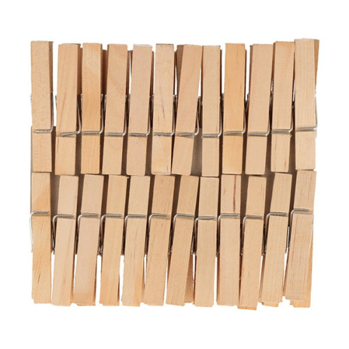 ARTEMIO - Pinces à Linge Bois - Set de 48 - 48x7MM
