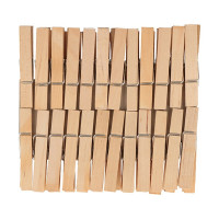 ARTEMIO - Wooden Clothespins - Set of 48 - 48x7MM