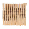 ARTEMIO - Wooden Clothespins - Set of 48 - 48x7MM