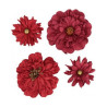 ARTEMIO - Paper Flowers - Set of 4 - ROUGE - Viva la Vida