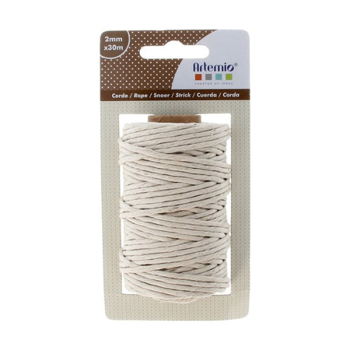 ARTEMIO - Bobine Blanche - 2mm x 30m - Corde PEIGNÉ