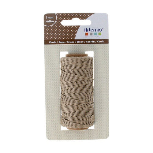 ARTEMIO - Natural Twine Reel 60M - FICELLE - 1MM