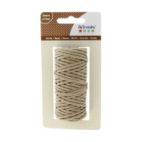 ARTEMIO - Bobine Ficelle Cuir - Plat - 2mm x 15m - Nature