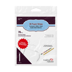 ARTEMIO - Pads Double-Face 3D Bandes - Adhésifs Mousse - Foam Strips White - 2MM
