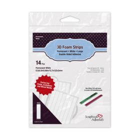 ARTEMIO - Pads Double-Face 3D Bandes - Adhésifs Mousse - Foam Strips White - MIX