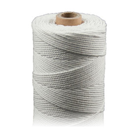 ARTEMIO - Cabled Cotton Twine Reel - 1.5 mm x 140 m - White