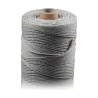 ARTEMIO - Bobine de Ficelle Coton Câblé - 1.5 mm x 140 m - Gris