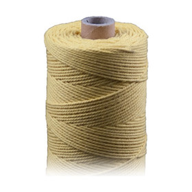 ARTEMIO - Bobine de Ficelle Coton Câblé - 1.5 mm x 140 m - Jaune