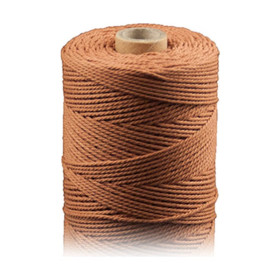 ARTEMIO - Cabled Cotton Twine Reel - 1.5 mm x 140 m - Brown