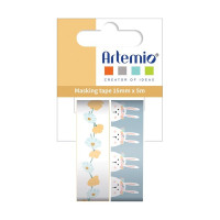 ARTEMIO - Masking Tape Roll - MT - Set of 2 - FUNNY EGGS - 15MMx5M