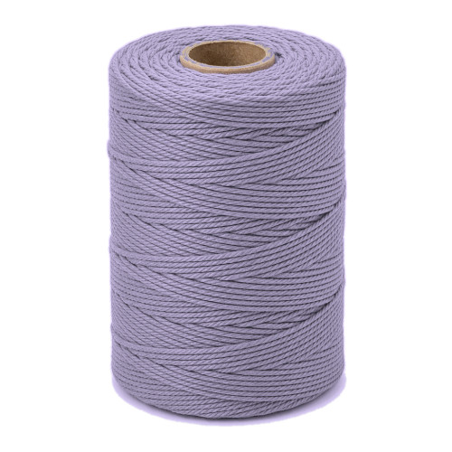 ARTEMIO - Cabled Cotton String Spool - 1.5 mm x 140 m - Lilac