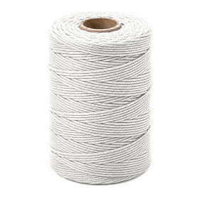ARTEMIO - Bobine de Ficelle Coton Câblé - 1.5 mm x 140 m - Blanc