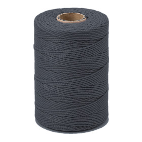 ARTEMIO - Bobine de Ficelle Coton Câblé - 1.5 mm x 140 m - Anthracite