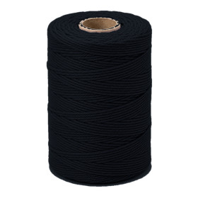 ARTEMIO - Bobine de Ficelle Coton Câblé - 1.5 mm x 140 m - Noir