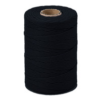 ARTEMIO - Bobine de Ficelle Coton Câblé - 1.5 mm x 140 m - Noir