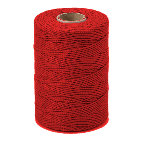 ARTEMIO - Bobine de Ficelle Coton Câblé - 1.5 mm x 140 m - Rouge