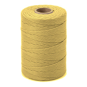 ARTEMIO - Bobine de Ficelle Coton Câblé - 1.5 mm x 140 m - Jaune