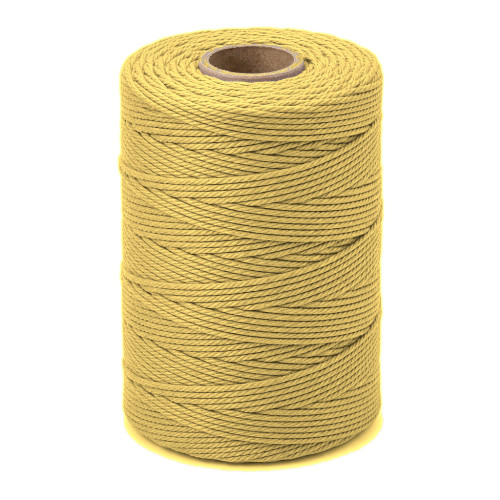 ARTEMIO - Bobine de Ficelle Coton Câblé - 1.5 mm x 140 m - Jaune