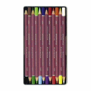 Cretacolor - Karmina - Classic Colored Pencils for Artists - 12 Colors - Tin Box