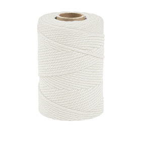 ARTEMIO - Bobine de Ficelle Coton Câblé - 2.2 mm x 70 m - Blanc