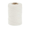 ARTEMIO - Cabled Cotton String Spool - 2.2 mm x 70 m - White