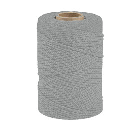ARTEMIO - Bobine de Ficelle Coton Câblé - 2.2 mm x 70 m - Gris